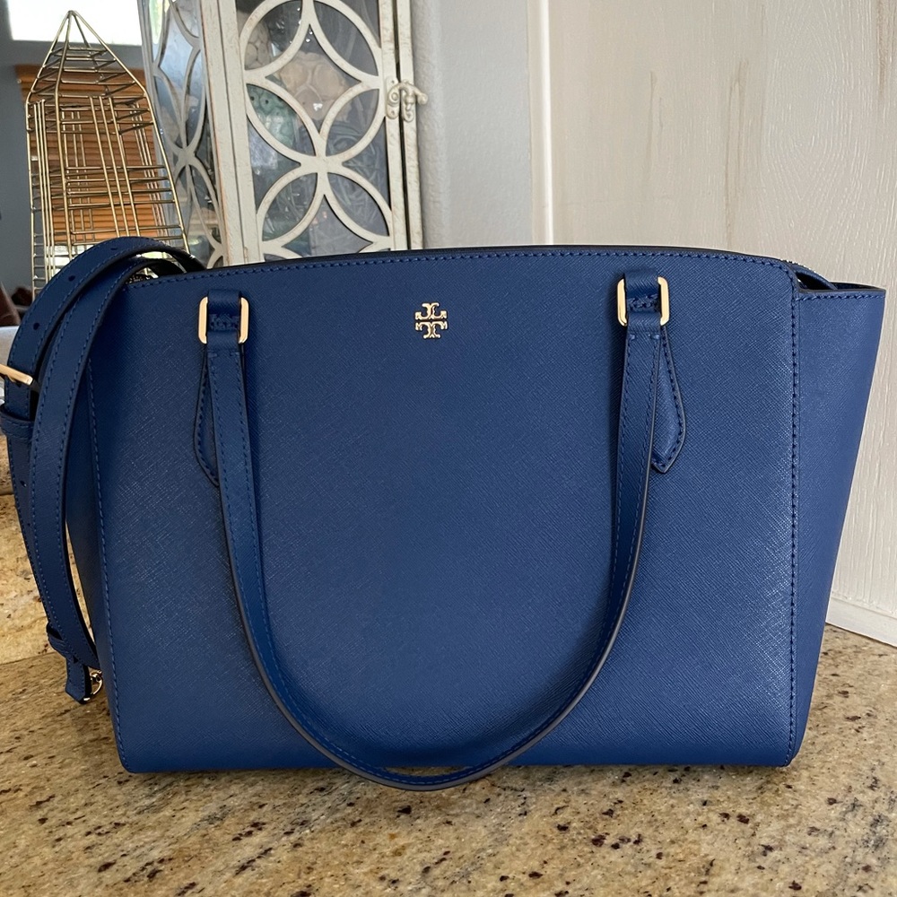 New💙 Tory Burch Emerson medium satchel/ crossbody - Picture 3 of 9
